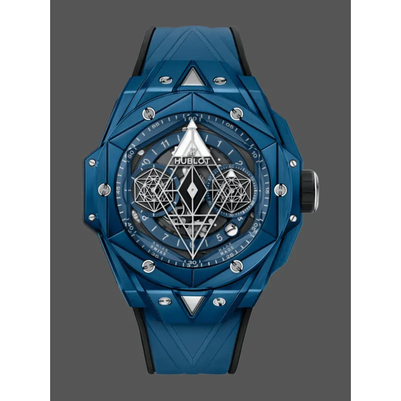 Hublot Big Bang Sang Bleu 418.EX.5107.RX.MXM21 Replica - Quadrante Blu Ceramica