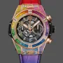 Hublot Rainbow Chronograph 411.OX.9910.LR.0999 Replica - Lunetta con Diamanti