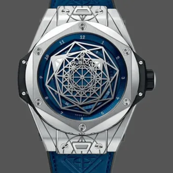 Hublot Big Bang Sang Bleu 415.NX.7179.VR.MXM18 Replica - Quadrante Blu Titanio