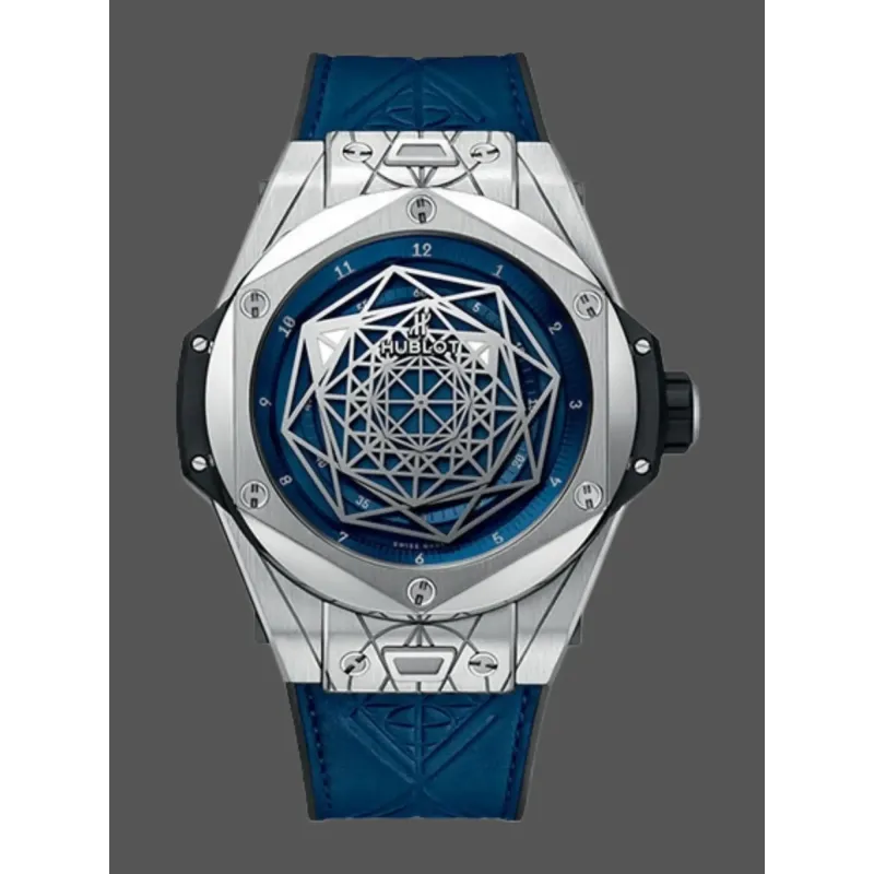 Hublot Big Bang Sang Bleu 415.NX.7179.VR.MXM18 Replica - Quadrante Blu Titanio