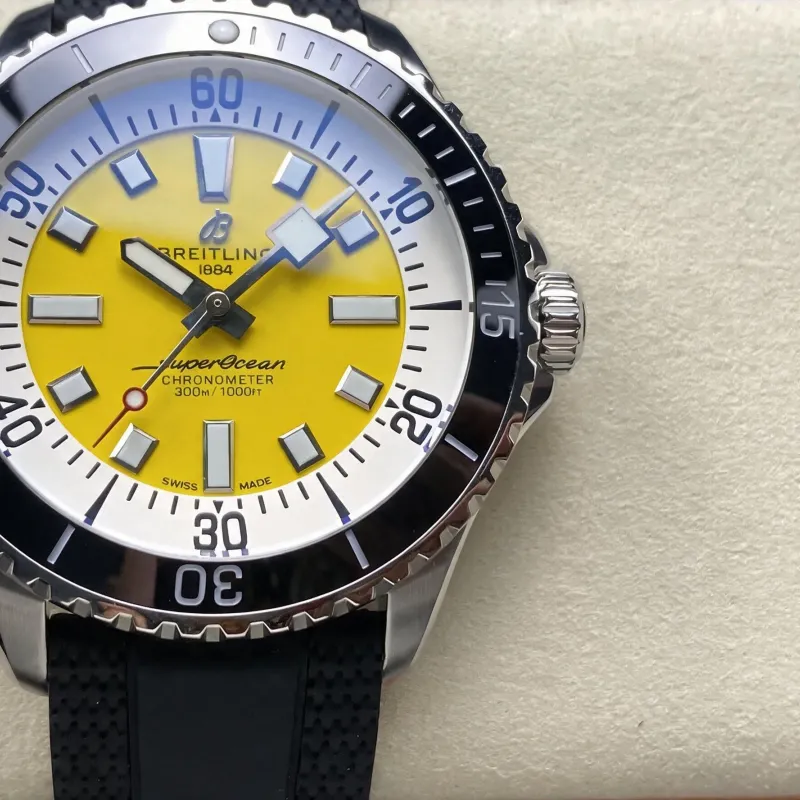 Breitling Superocean Automatic A17375211I1S1 Replica - Quadrante Giallo Acciaio Inossidabile