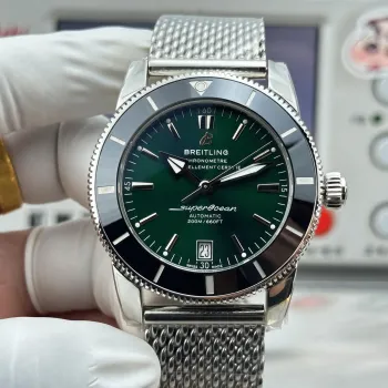 Breitling Superocean Heritage AB2010121L1A1 Replica - Quadrante Verde Maglia Milanese