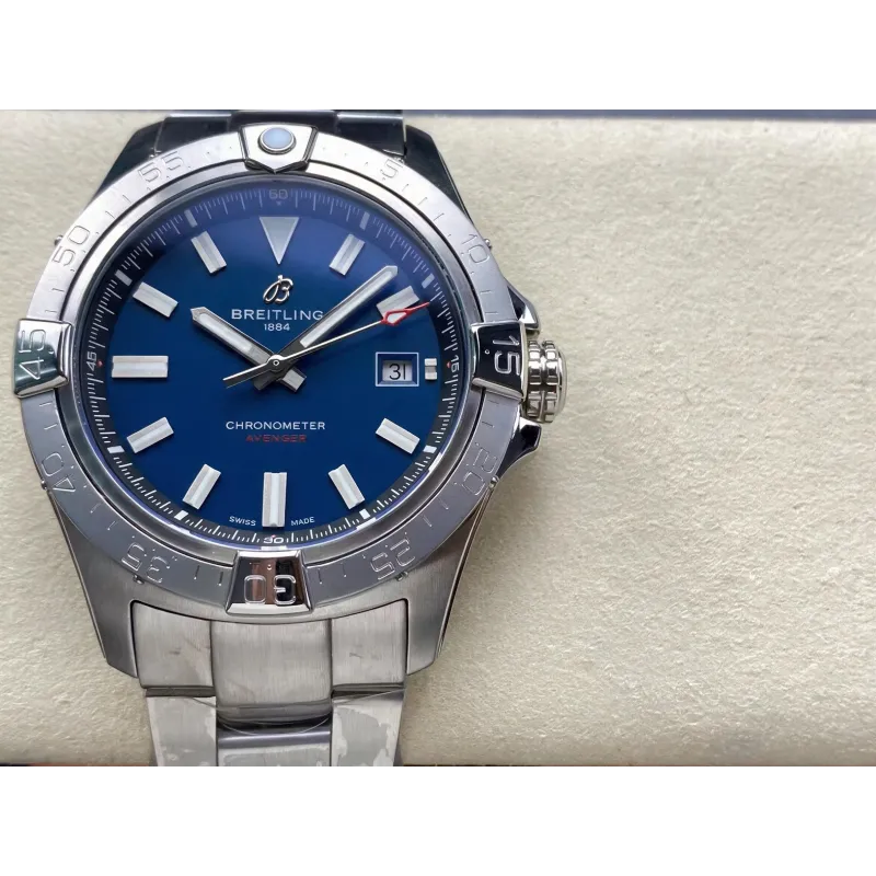 Breitling Avenger A17328101C1A1 Replica - Quadrante Blu Lunetta Scanalata