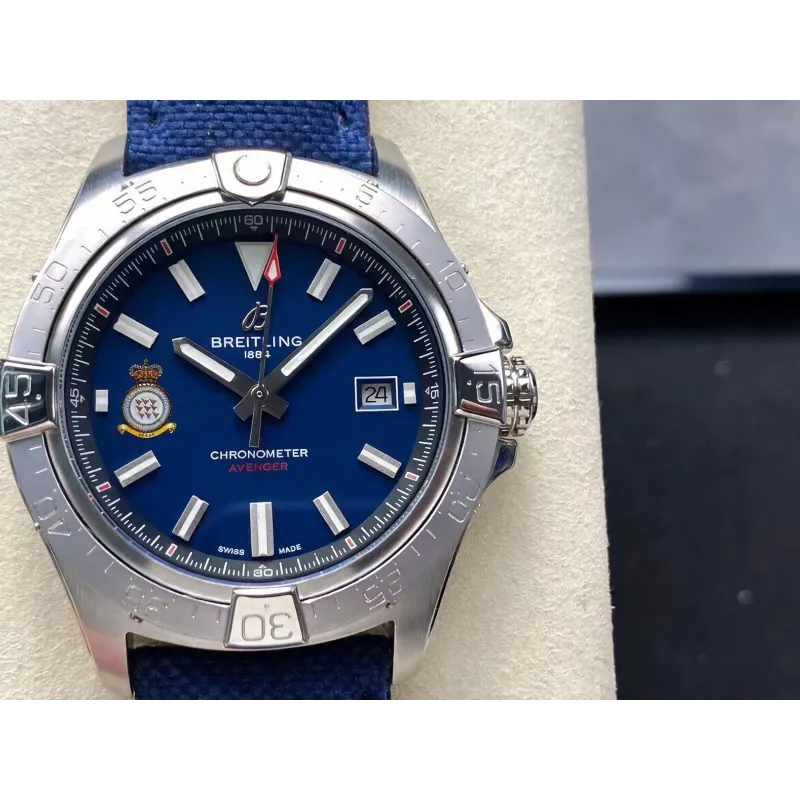 Breitling Avenger A173281A1C1X1 Replica - Quadrante Blu Lunetta Scanalata