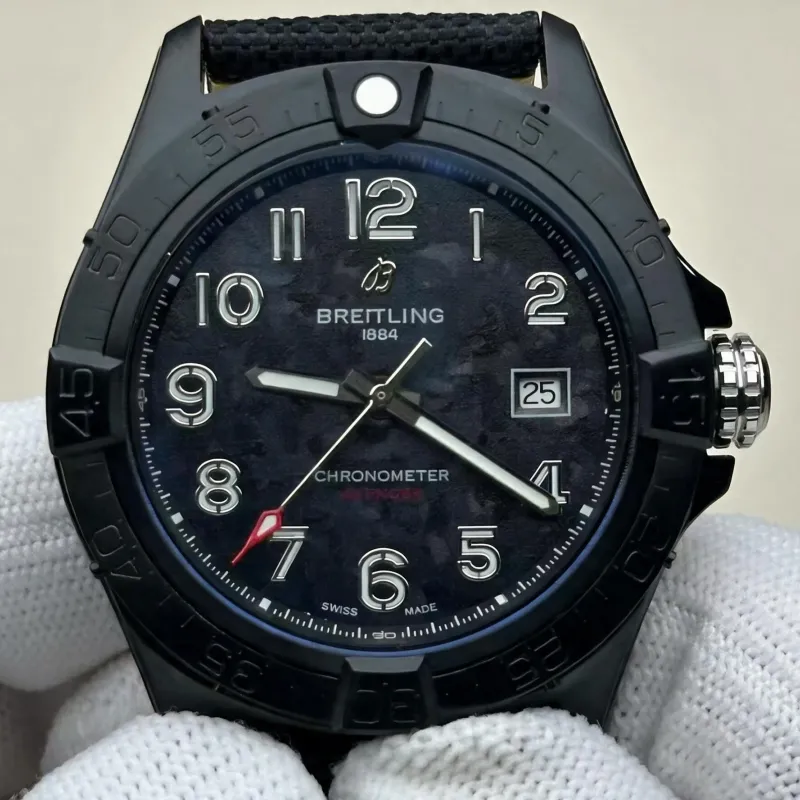 Breitling Avenger S17328101B1X1 Replica - Quadrante Nero Lunetta Scanalata