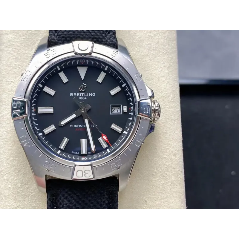 Breitling Avenger A17328101B1X1 Replica - Quadrante Nero Lunetta Scanalata