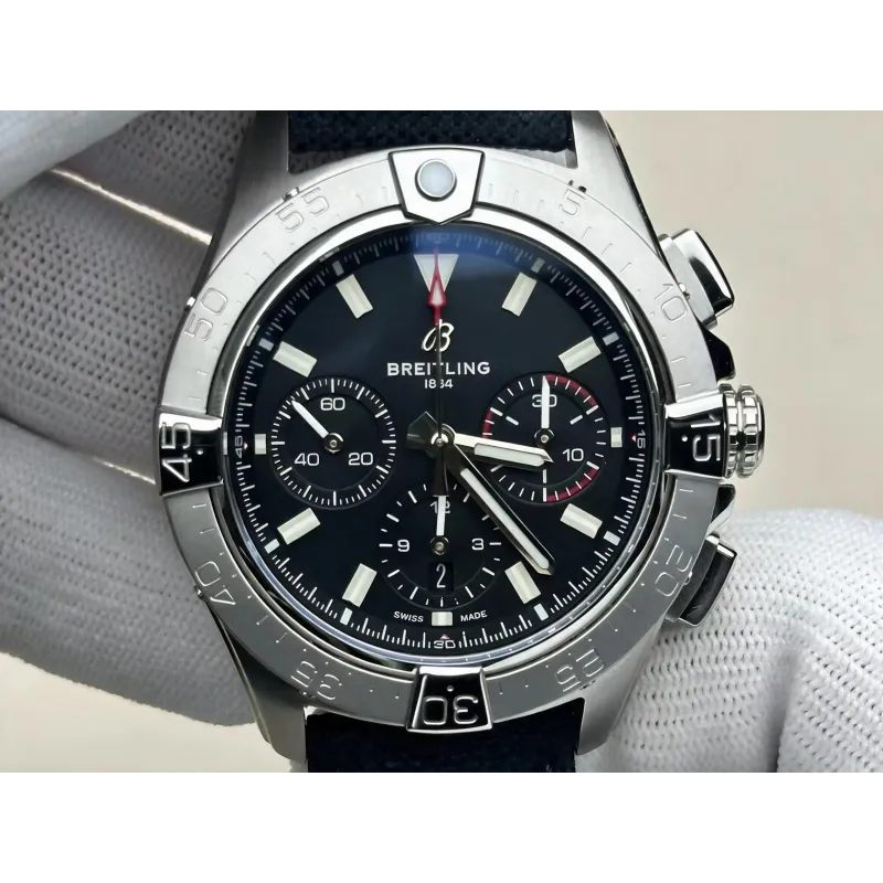 Breitling Chronomat B01 42 AB0146101B1X1 Replica - Quadrante Nero Acciaio Inossidabile