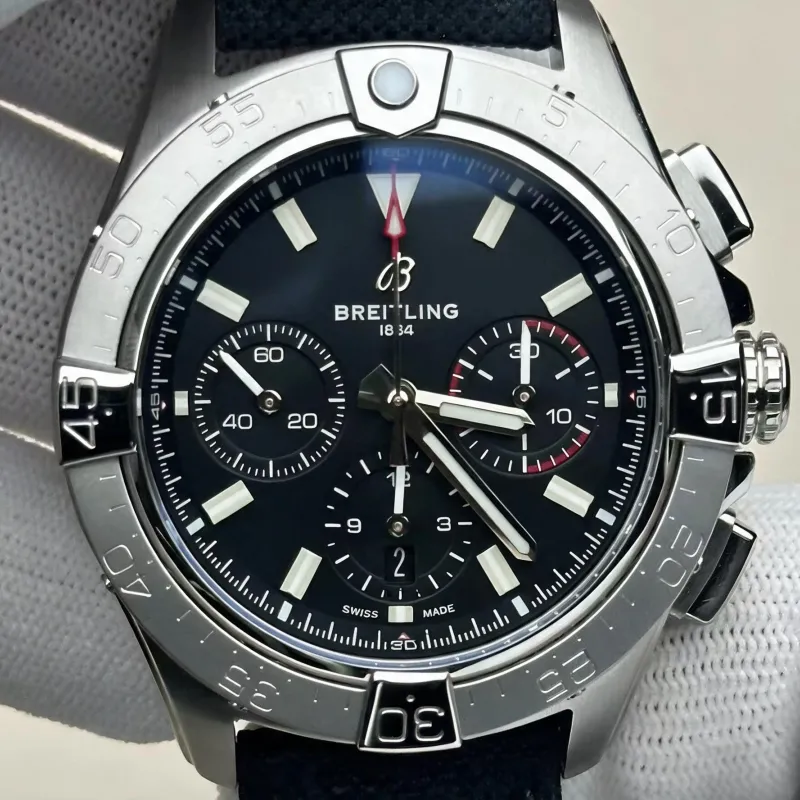 Breitling Chronomat B01 42 AB0146101B1X1 Replica - Quadrante Nero Acciaio Inossidabile