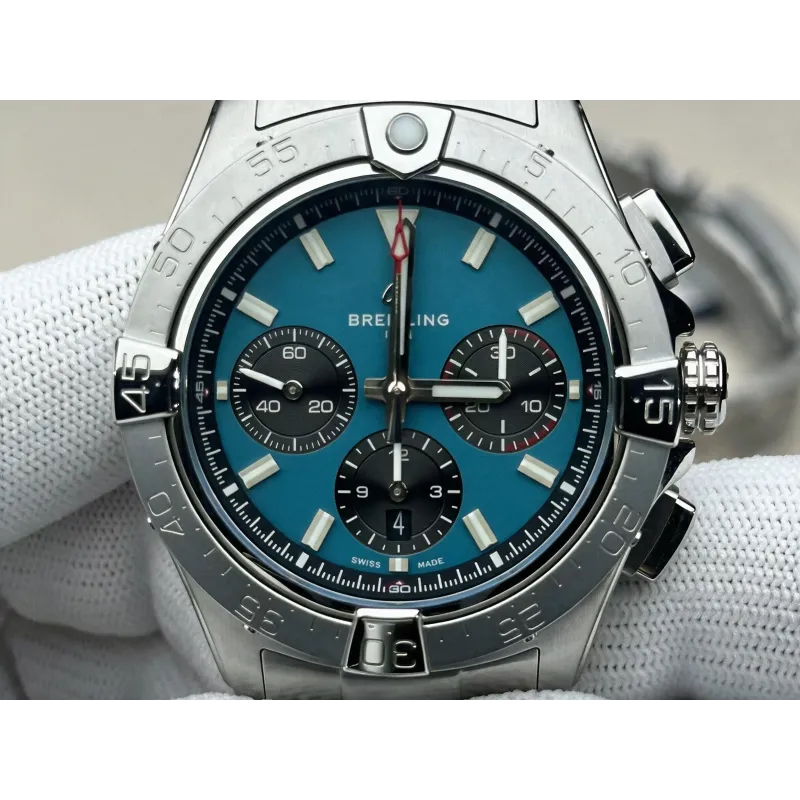 Breitling Chronomat B01 42 AB0147101C1A1 Replica - Quadrante Blu Ghiaccio