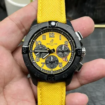 Breitling Avenger SB0147101I1X1 Replica - Quadrante Giallo Lunetta Scanalata