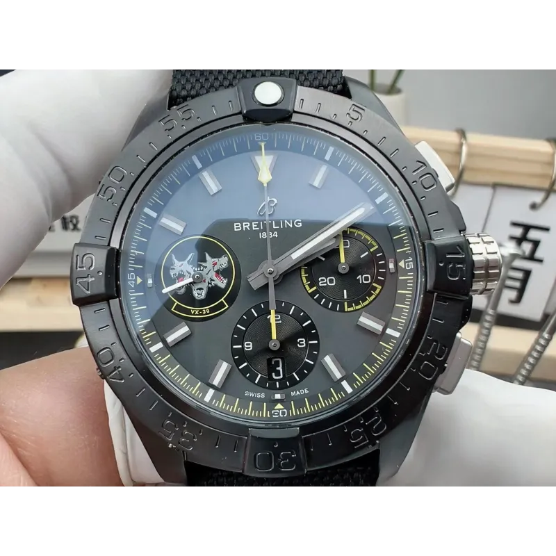 Breitling Avenger SB01472A1B1X1 Replica - Quadrante Grigio Lunetta Scanalata