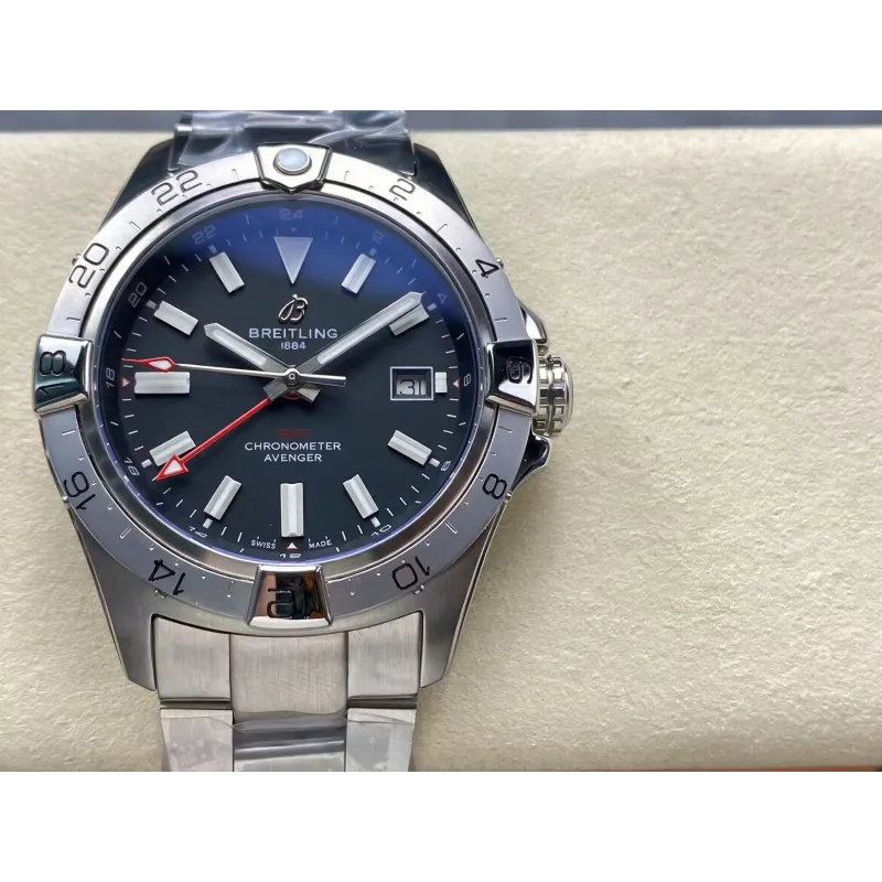 Breitling Avenger A32320101B1A1 Replica - Quadrante Nero Lunetta Scanalata