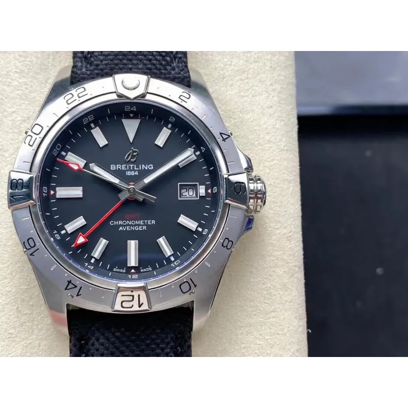Breitling Avenger A32320101B1X1 Replica - Quadrante Nero Lunetta Scanalata