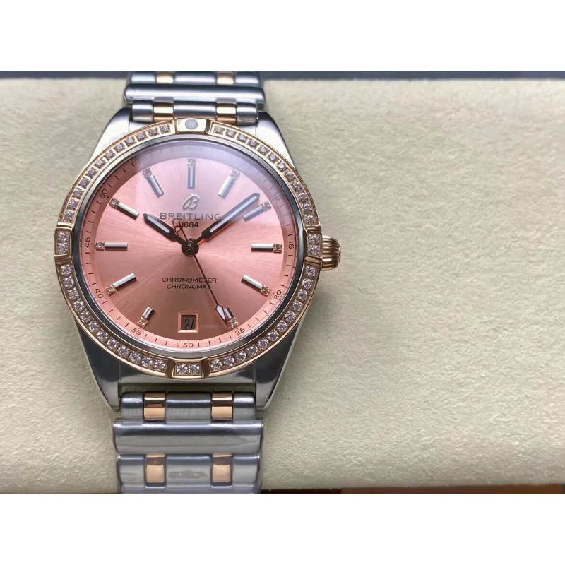 Breitling Chronomat Donna U10380591K1U1 Replica - Copper Lunetta Scanalata