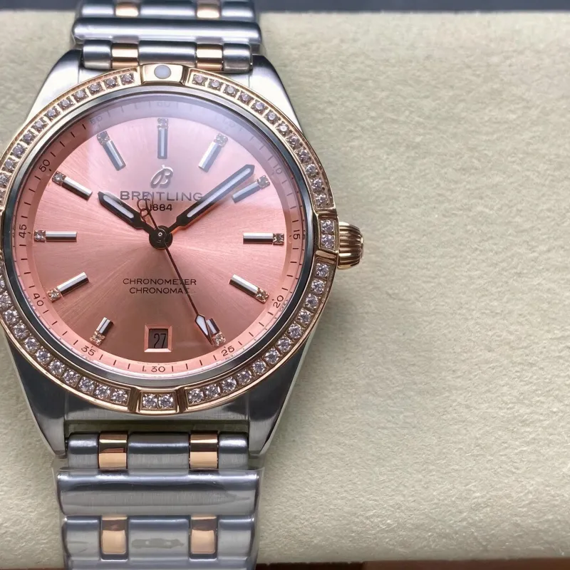 Breitling Chronomat Donna U10380591K1U1 Replica - Copper Lunetta Scanalata