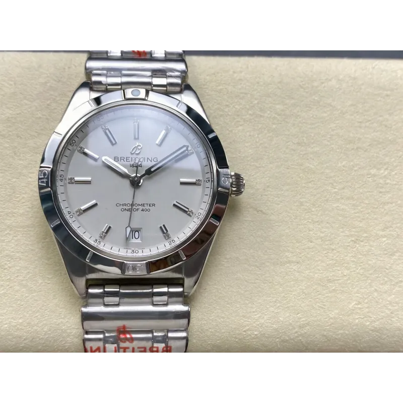 Breitling Chronomat Donna A103801A1G1A1 Replica - Quadrante Grigio Lunetta Scanalata