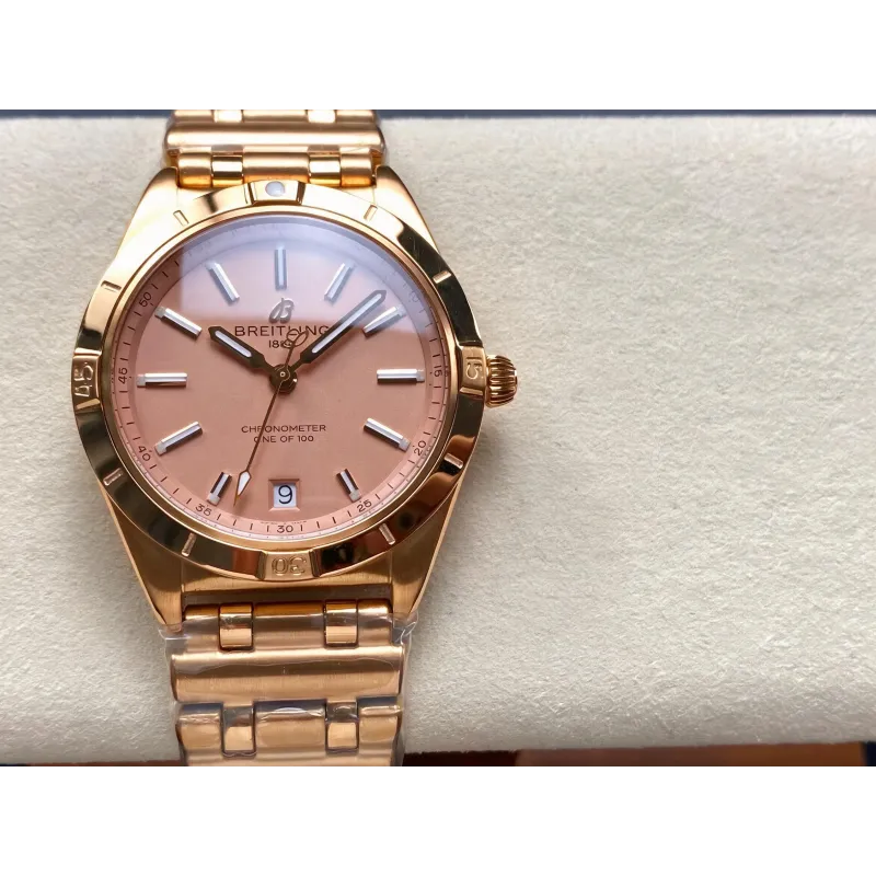 Breitling Chronomat Donna K103801A1A1K1 Replica - Quadrante Champagne Lunetta Scanalata