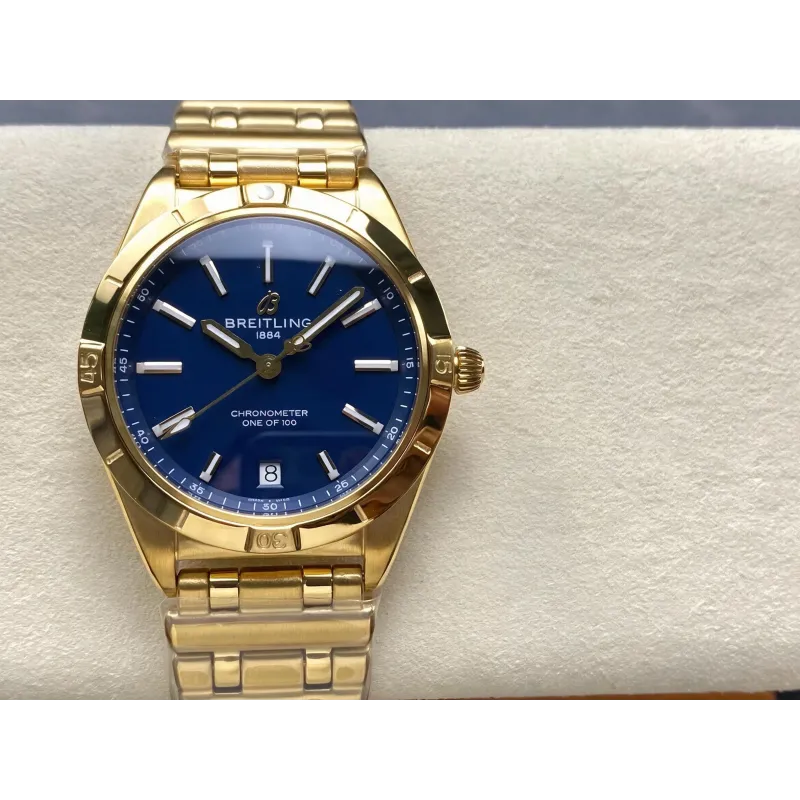 Breitling Chronomat Donna K103801A1C1K1 Replica - Quadrante Blu Lunetta Scanalata
