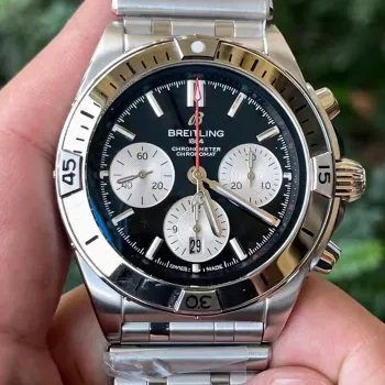 Breitling Chronomat AB0134101B1A1 Replica - Quadrante Nero Lunetta Scanalata