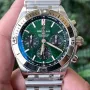 Breitling Chronomat AB0134101L2A1 Replica - Quadrante Verde Lunetta Scanalata
