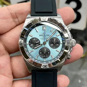 Breitling Chronomat PB0134101C1S1 Replica - Quadrante Blu Ghiaccio Lunetta Scanalata