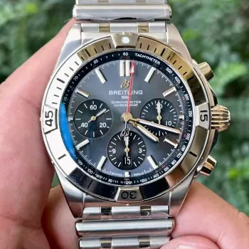 Breitling Chronomat EB0134101M1E1 Replica - Quadrante Grigio Lunetta Scanalata