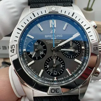 Breitling Chronomat EB0134101M1S1 Replica - Quadrante Grigio Lunetta Scanalata