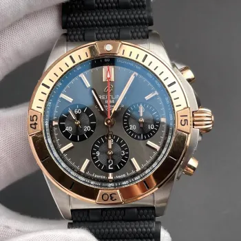 Breitling Chronomat UB0134101B1S1 Replica - Quadrante Grigio Lunetta Scanalata