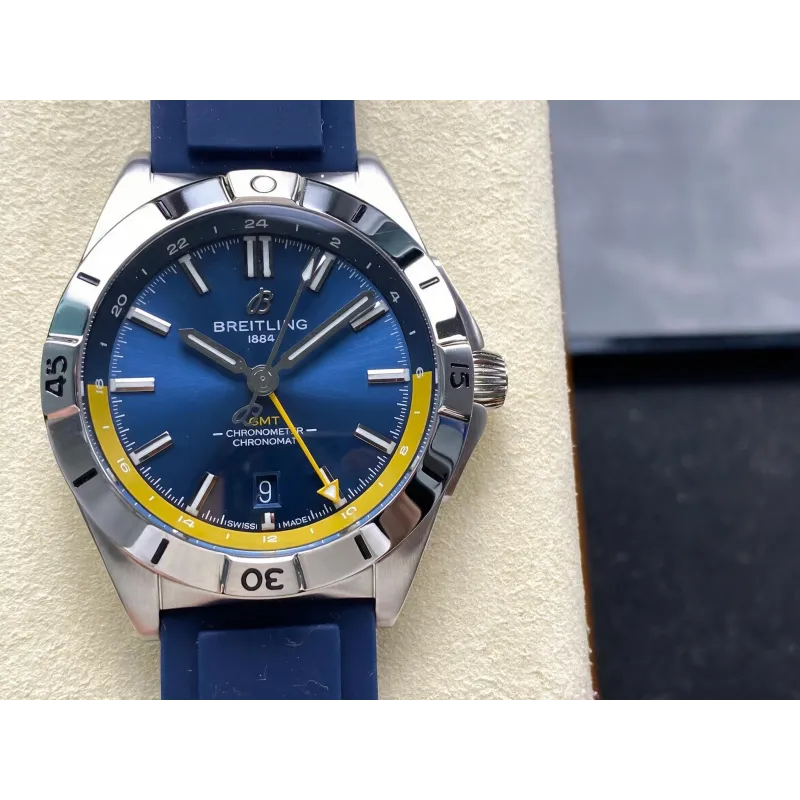 Breitling Chronomat A323981A1C1A1 Replica - Quadrante Blu Lunetta Scanalata