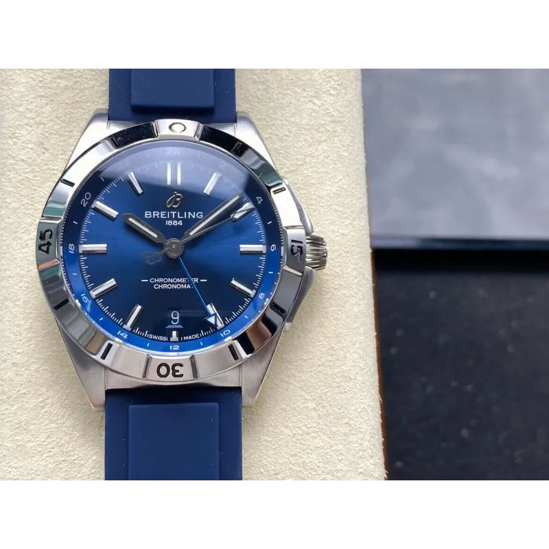 Breitling Chronomat A32398101C1A1 Replica - Quadrante Blu Lunetta Scanalata