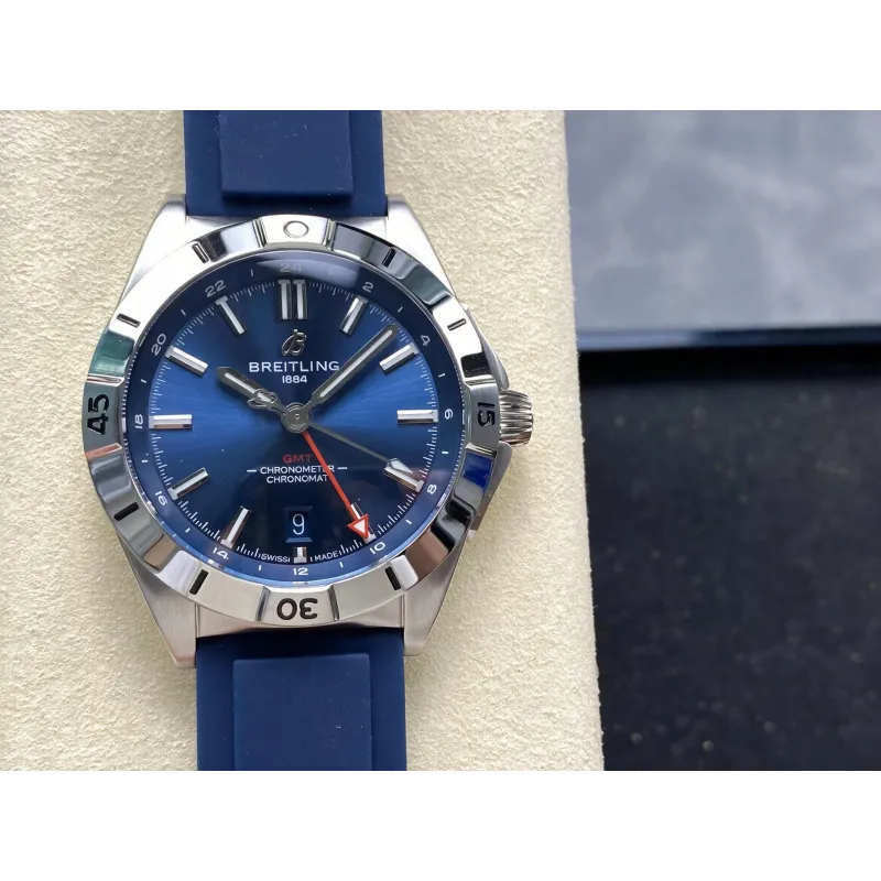 Breitling Chronomat A32398101C1A1 Replica - Quadrante Blu Lunetta Scanalata