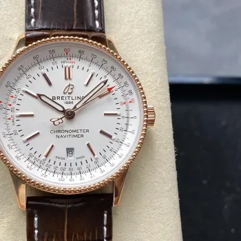 Breitling Navitimer Automatic 41 R17326211G1P1 Replica - Quadrante Bianco Oro Rosa