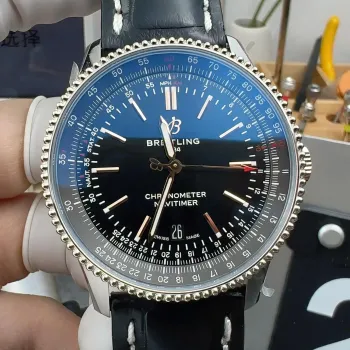 Breitling Navitimer A17326211B1P2 Replica - Quadrante Nero Lunetta Scanalata