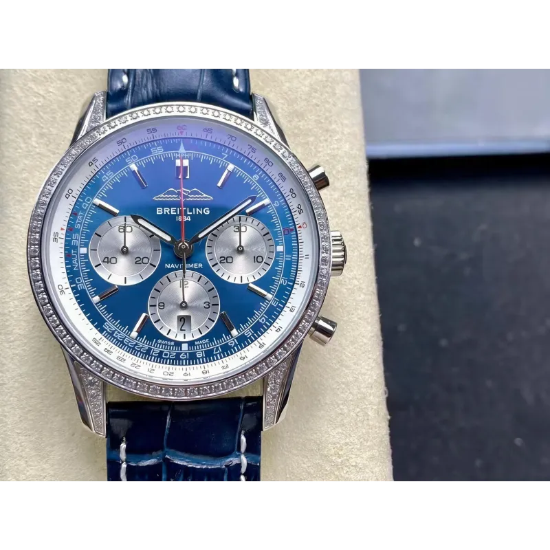 Breitling Navitimer AB0139631C1P1 Replica - Quadrante Blu Lunetta Scanalata
