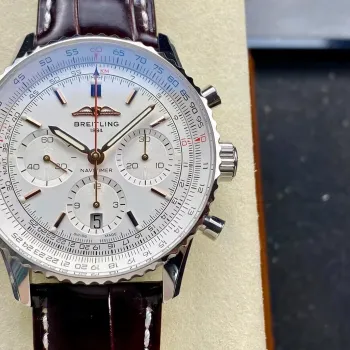 Breitling Navitimer AB0139211G1P1 Replica - Quadrante Argento Lunetta Scanalata
