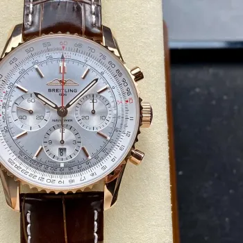 Breitling Navitimer RB0139211G1P1 Replica - Quadrante Argento Lunetta Scanalata