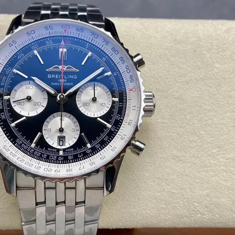 Breitling Navitimer AB0138211B1A1 Replica - Quadrante Nero Lunetta Scanalata