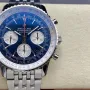 Breitling Navitimer AB0127211C1A1 Replica - Quadrante Blu Lunetta Scanalata