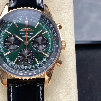 Breitling Navitimer RB0137241L1P1 Replica - Quadrante Verde Lunetta Scanalata