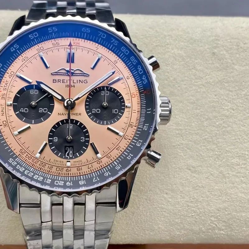 Breitling Navitimer AB0138241K1A1 Replica - Copper Lunetta Scanalata