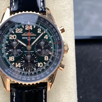 Breitling Navitimer RB12302A1L1P1 Replica - Quadrante Verde Lunetta Scanalata
