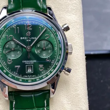 Breitling Premier AB0145371L1P2 Replica - Quadrante Verde Acciaio Inossidabile