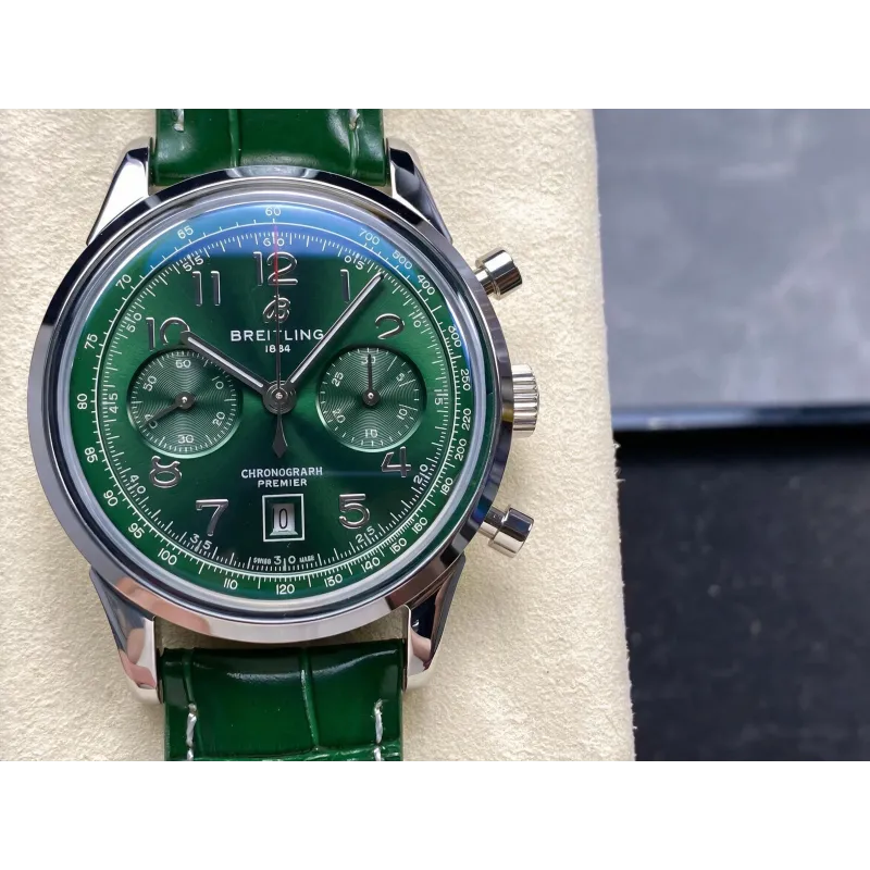Breitling Premier AB0145371L1P2 Replica - Quadrante Verde Acciaio Inossidabile