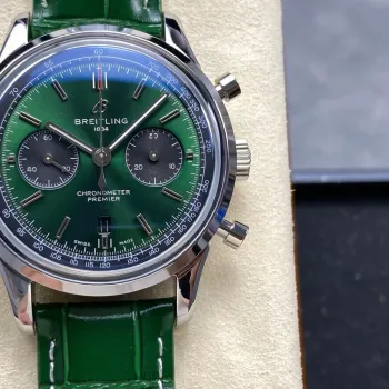 Breitling Premier AB0118221L1P1 Replica - Quadrante Verde Acciaio Inossidabile