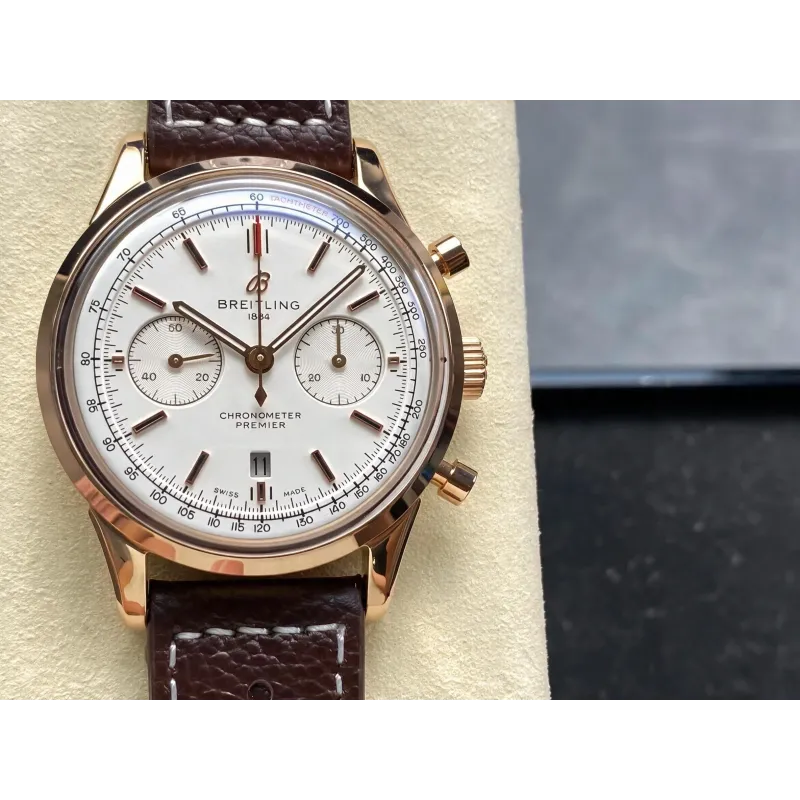Breitling Premier RB0118371G1P1 Replica - Quadrante Argento Bicolore