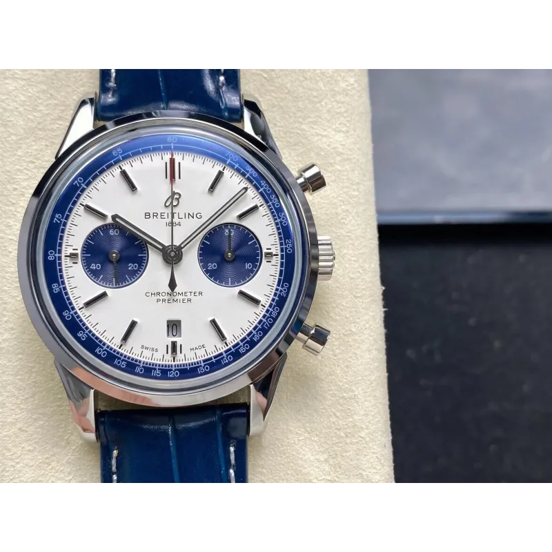 Breitling Premier AB01186A1G1P1 Replica - Quadrante Argento Acciaio Inossidabile