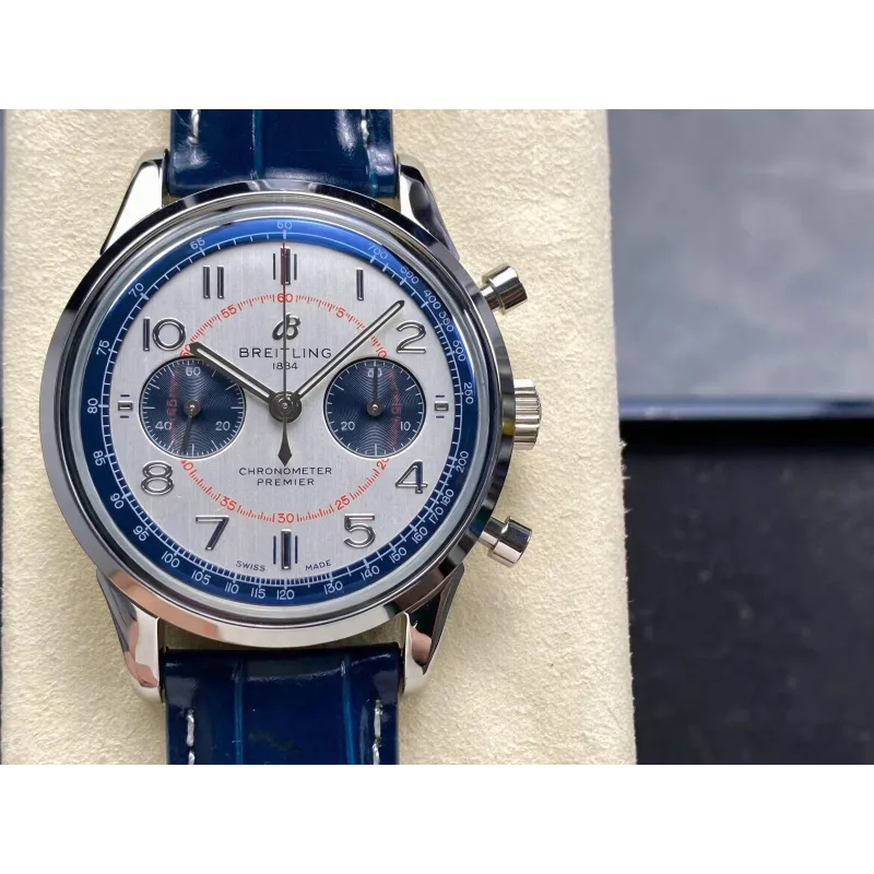 Breitling Premier AB0118A71G1P2 Replica - Quadrante Argento Acciaio Inossidabile