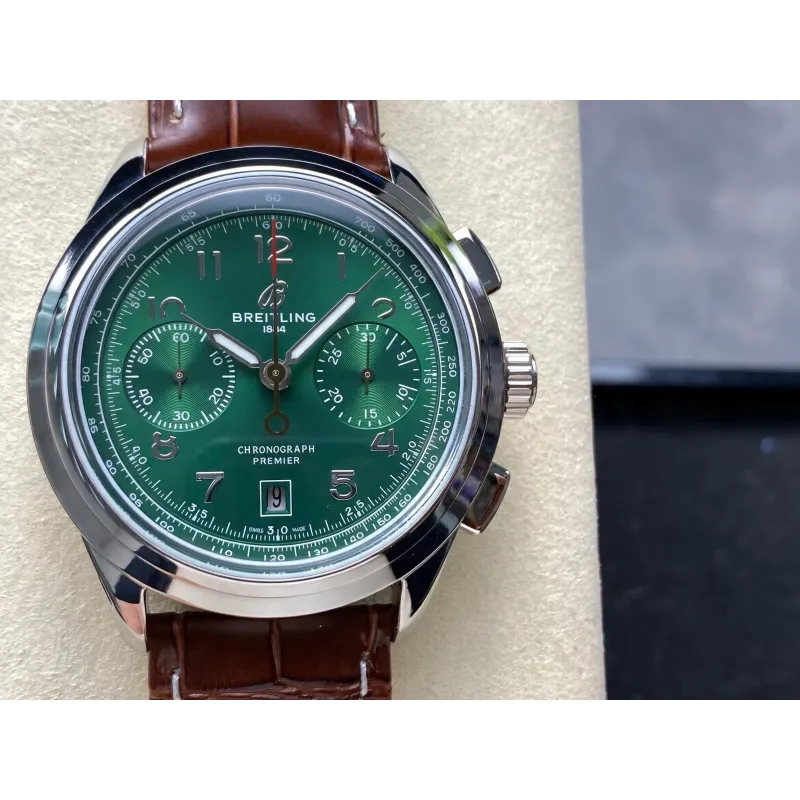 Breitling Premier B01 Chronograph 42 AB0145371L1P1 Replica - Quadrante Verde