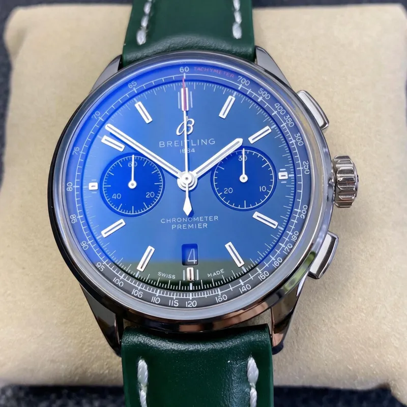 Breitling Premier AB0118221L1P2 Replica - Quadrante Verde Acciaio Inossidabile