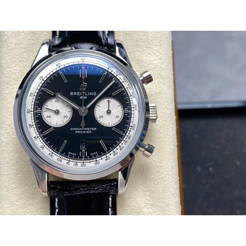 Breitling Premier AB0118371B1P2 Replica - Quadrante Nero Acciaio Inossidabile